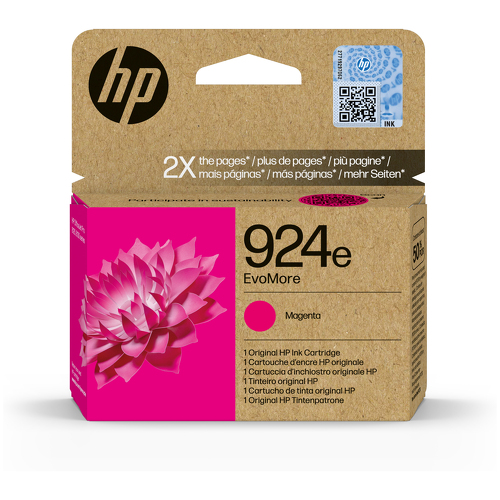 HP 924e Magenta Cartucho de Tinta Original - 4K0U8NE - HP 4K0U8NE