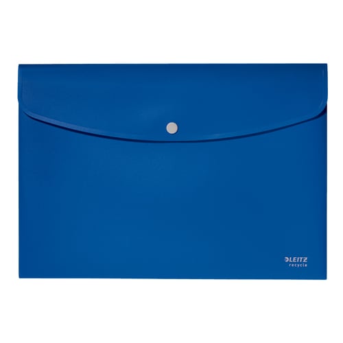 Bolsa Envelope A4 Fecho Botão Recycle Azul - Leitz 1003887