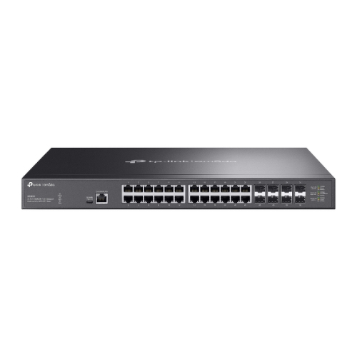 TP-Link Switch gerido Omada de 24 portas 10GBASE-T L2+ com 8 ranhuras SFP+ de 10GE - TP-Link SX3832