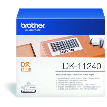 Etiquetas pré-cortadas multipropósito grandes (papel térmico). 600 etiquetas brancas de 102 x 51 mm - Brother DK11240
