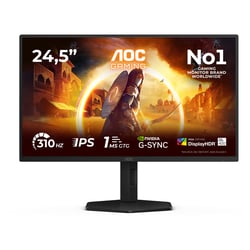 AOC Monitor IPS de 25" (24,5) FHD, 0,3 ms, 310 Hz, HDMI, DP, USB, rotação, 25G4SXU - AOC 25G4SXU