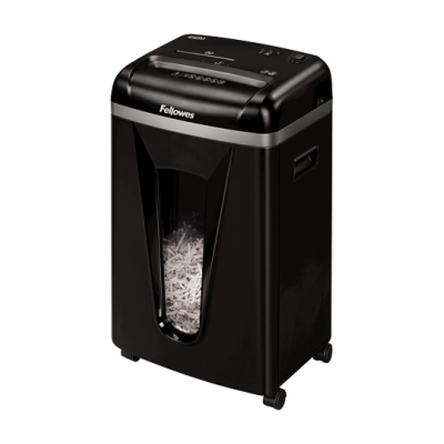 Fragmentadora de papel manual MicroCut 450M da Fellowes - Tritura até 9 folhas - 22L - Fellowes 164985