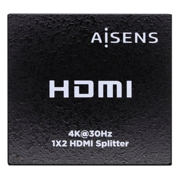 Aisens HDMI Duplicator 4K@30HZ 1x2 com alimentação - cor preta - Aisens A123-0506
