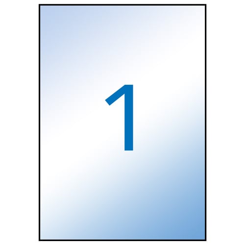 Apli Etiquetas translúcidas à prova de intempéries 210,0 x 297,0mm 100 folhas - APLI 206071