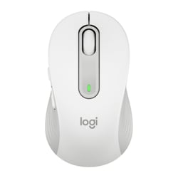 Mouse USB sem fio Logitech Signature M650 L 2000 dpi - 5 botões - Uso para destros - Branco-sujo - Logitech 910-006238