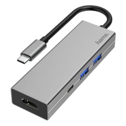 Hub HAMA USB-3.1-Type-C- Hub HAMA 1:3 "Alu" + HDMI, Aluminio - 200107 - Hama 00200107