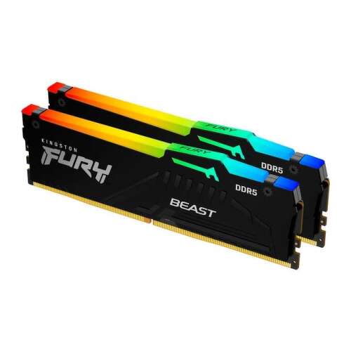 RAM CL30 DIMM Kingston Fury Beast RGB Expo DDR5 6000MT/s 32GB (2x16GB) - Kingston KF560C30BBEAK2-32