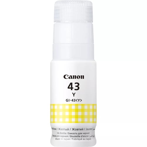 Garrafa de Tinta Amarela Original Canon GI43 - GI43Y/4689C001 - Canon 4689C001