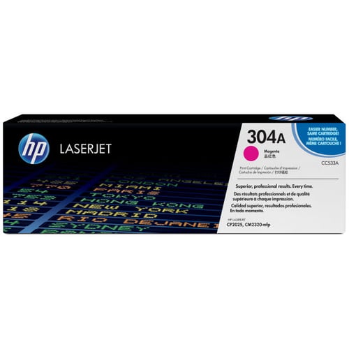Cartucho de Toner HP CC533A Magenta Original - 304A - HP CC533A