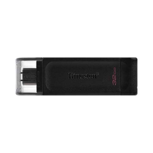 Pen Drive 32GB USB-C 3.2 DataTraveler 70 Preto - Kingston KINDT70/32GB