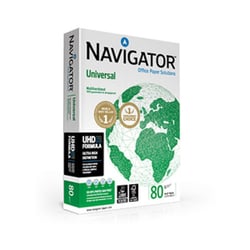 Papel 080gr Fotocopia A4 Navigator Premium Universal 1x500Fls - Navigator 1801001/UN