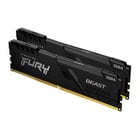 KINGSTON MEM 32GB 3733MT/s DDR4 CL19 DIMM (KIT 2) 1Gx8 FURY BEAST BLACK - Kingston KF437C19BB1K2/32