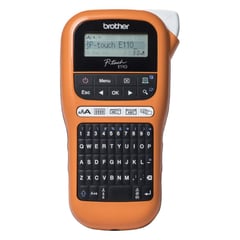 Rotuladora eletrónica portátil profissional ideal para eletricistas e instaladores - Brother PT-E110VP