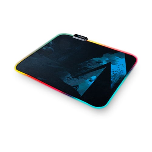 Abysm Gaming Covenant RGB Gaming Mousepad M - Iluminação RGB - Antiderrapante - Tamanho 355x300x4mm - Abysm 842202
