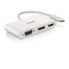 Hub USB-C para HDMI, DisplayPort, VGA da D-Link - D-Link DUB-V310