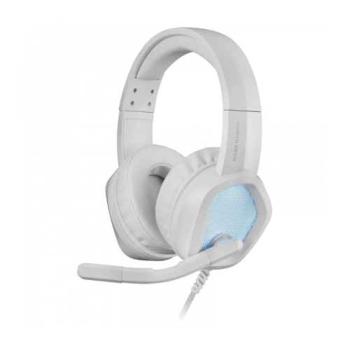 Mars Gaming MH320 Auriculares Gaming - Iluminacion RGB Flow - Drivers Ultra-BASS 3D - Microfono con Cancelacion de Ruido - Compatibilidad Multiplataforma - Color Blanco - Mars Gaming 295787