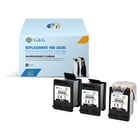 G&G HP 304XL Preto Pack de 3 Cartuchos de Tinta Compatível, s - Eco Saver - Muestra Nivel de Tinta3x 300 Páginas - Tinteiro Compatível N9K08AE/N9K06AE