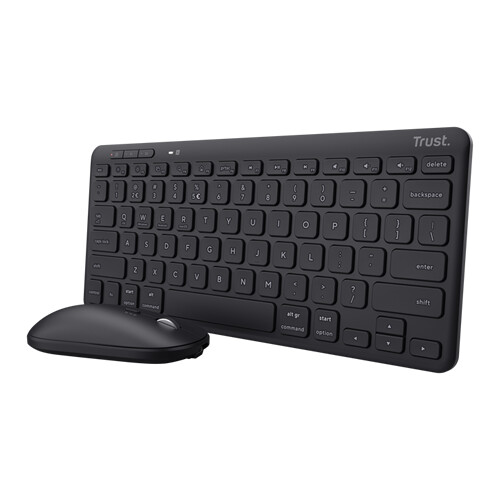 TRUST TECLADO & RATO WIRELESS BLUETOOTH BATERIA LYRA BLACK - Trust 25402