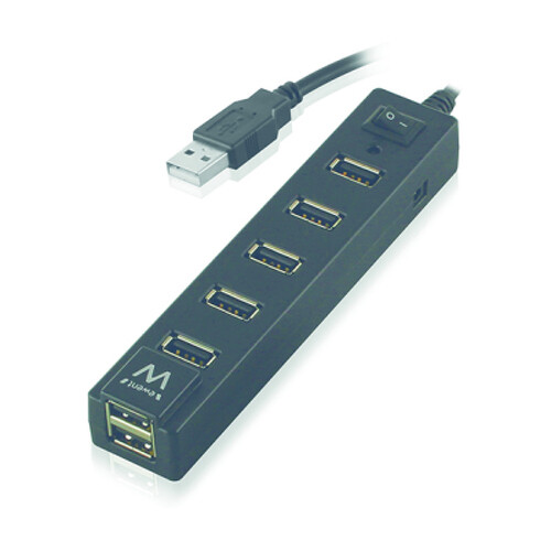 EWENT HUB USB2.0 7 PORT + SWITCH ON/OFF - Ewent EW1130