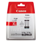Pacote Preto Canon PGI570XL com 2 Cartuchos de Tinta Originais - 0318C007 - Canon 0318C007