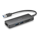 NGS IHUB Reader USB 3.0 Hub - 3 portas USB 3.0 - 1 ranhura para SD - 1 ranhura para MicroSD - NGS 304337