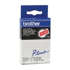 Fita laminada. Texto branco sobre fundo vermelho. Largura: 9 mm. Comprimento: 7,7 m - Brother TC495