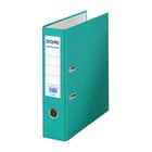 Pasta de arquivo Dohe - Largura da lombada 70mm - Anel, Rado e porta-cartões na lombada - Cartão forrado a polipropileno - Protectores de cantos metálicos - Cor verde claro - Dohe 90211