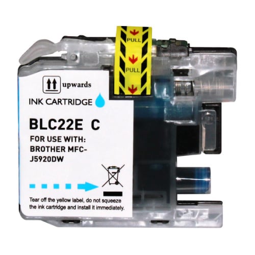 Brother LC22E Cyan Cartucho Genérico de Tinta - Substitui LC22EC - BI-LC22EXLCY