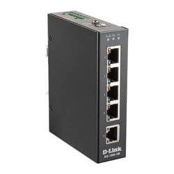 D-LINK SWITCH INDUSTRIAL 5 PORT UNMANAGED WITH 5x10/100 BASET(X) PORTS - D-Link DIS-100E-5W