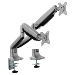 EWENT SUPORTE DE MESA MONITOR 2 MONITORES ATÉ 35" CINZA TITANIO - Ewent EW1528