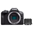 EOS R100 + RF-S 18 – 45mmIS STM - CMOS de 24.1 Megapixels, 4K UHD , Sistema Dual Pixel CMOS AF - Canon 6052C013