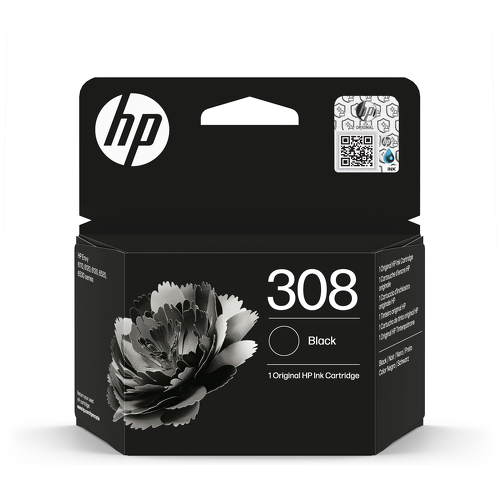HP 308 Black Original Ink Cartridge - HP 7FP21UE#SE1