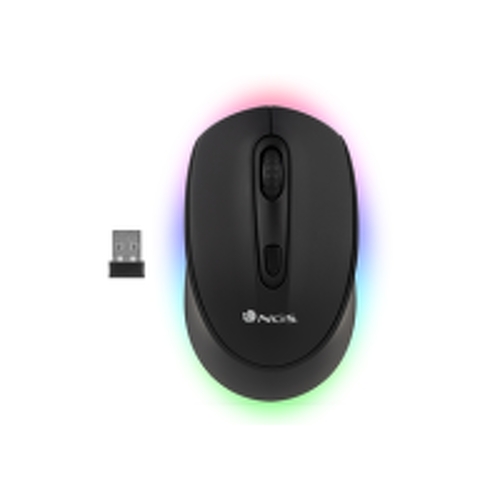 NGS Smog-RB Rato sem fios USB Bluetooth 2400dpi - Iluminação LED RGB - 3 botões - Utilização ambidestra - NGS SMOG-RB