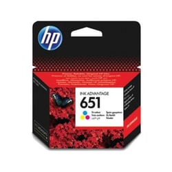 HP 651 tinteiro Original Ciano, Magenta, Amarelo - C2P11A