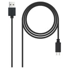 Cabo USB 2.0 nanocabo 3A USB-C macho para USB-A macho 3m - Nanocable 10.01.2103