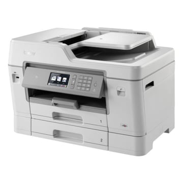 Impressora multifunções de tinta profissional A4/A3 WiFi com fax, PCL6/BR-Script3, duplex em todas as funções até A3, alta capacidade de papel e tinteiros XL incluídos - Brother MFC-J6935DW