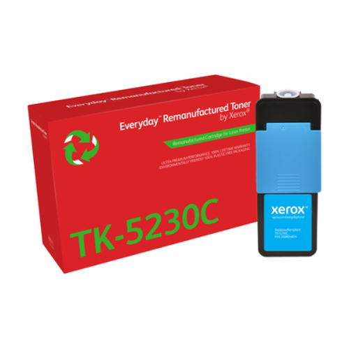 Xerox Everyday Kyocera TK5220/TK5230 Toner Ciano Remanufacturado - Substitui 1T02R9CNL1/1T02R9CNL0/TK5220C/TK5230C - Kyocera 006R04804