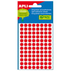 Apli Mini Etiquetas para Sacos Vermelho Fluorescente Ø 8.0mm 3 Folhas - APLI 208176