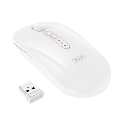 Rato sem fios XO M13 - Bluetooth e RF 2.4GHz - 1600DPI - Branco - XO XOM13WH