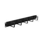 WP RACK 1U metal cable management, Black RAL 9005 - WP Rack WPN-ACM-101-B