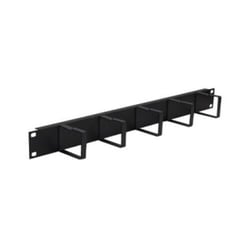 WP RACK 1U metal cable management, Black RAL 9005 - WP Rack WPN-ACM-101-B