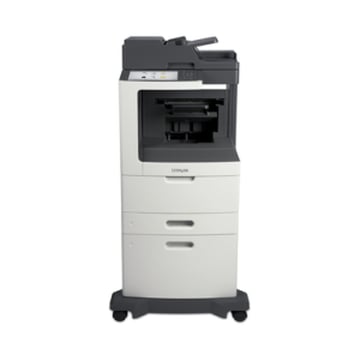 Lexmark MX810dxfe, Laser, Impressão a preto e branco, 1200 x 1200 DPI, Fotocopiadora a preto e branco, A4, Preto, Cinzento - Lexmark 24T7816