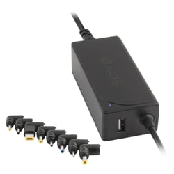 Carregador automático universal para computadores portáteis NGS 45W - 8 adaptadores - 1x USB - Indicadores LED - NGS 117757