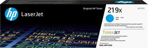 Cartucho de toner HP W2191X Cyan Original - 219X - HP 279542