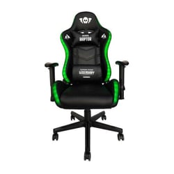 Cadeira Gamer Cromad Raptor Legendary Series - Altura Ajustável com Pistão a Gás Classe 2 - Reclinável até 180º - Almofadas Lombar e Cervical - Rodas de Nylon de 60mm - Iluminação RGB - Preta - Cromad CR1162
