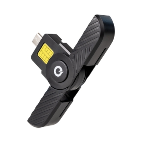Tooq Leitor de cartões inteligentes e BI - USB-C - Compatível com DNI 4.0 e Bilhete de Identidade Português - Preto - Cor preta - Tooq TQR-3011B