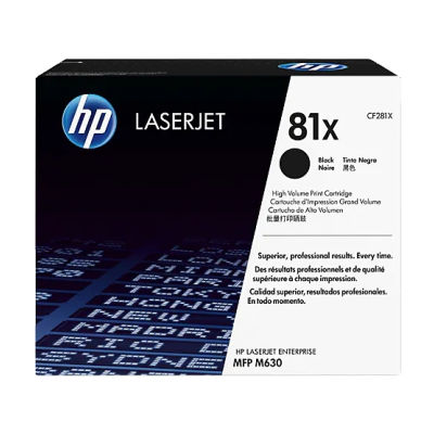 Cartucho de toner original preto HP CF281X - 81X - HP CF281X