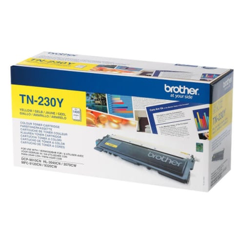 Toner Amarelo. Duração estimada: 1.400 Pág. segundo ISO/IEC19798 - Brother TN230Y