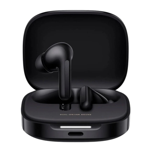 Auscultadores Xiaomi Redmi Buds 6 Bluetooth 5.4 - Microfone incorporado - Som surround de 360° - Cancelamento de ruído - Bateria com autonomia até 10h - Resistência à água IP54 - Controlo tátil - Cor preta - Xiaomi BHR9251GL