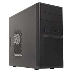Unykach Dark Shadow MicroATX - Fonte de alimentação de 500W incluída - Suporta discos de 3,5", 2,5" - USB-A 2.0/3.2 e áudio - Unykach 52082